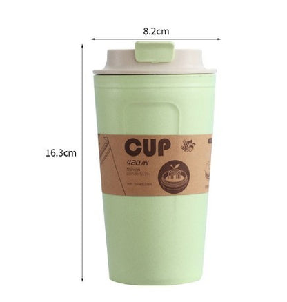 420ml Portable Practical Reusable Bamboo Fiber Coffee Cups