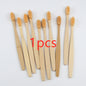 Bamboo toothbrush rainbow bamboo toothbrush colorful bamboo toothbrush environmental protection bamboo handle toothbrush