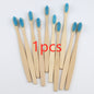 Bamboo toothbrush rainbow bamboo toothbrush colorful bamboo toothbrush environmental protection bamboo handle toothbrush