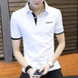 Cotton polo shirt in white with short sleeves and a stylish collar, perfect for casual wear.